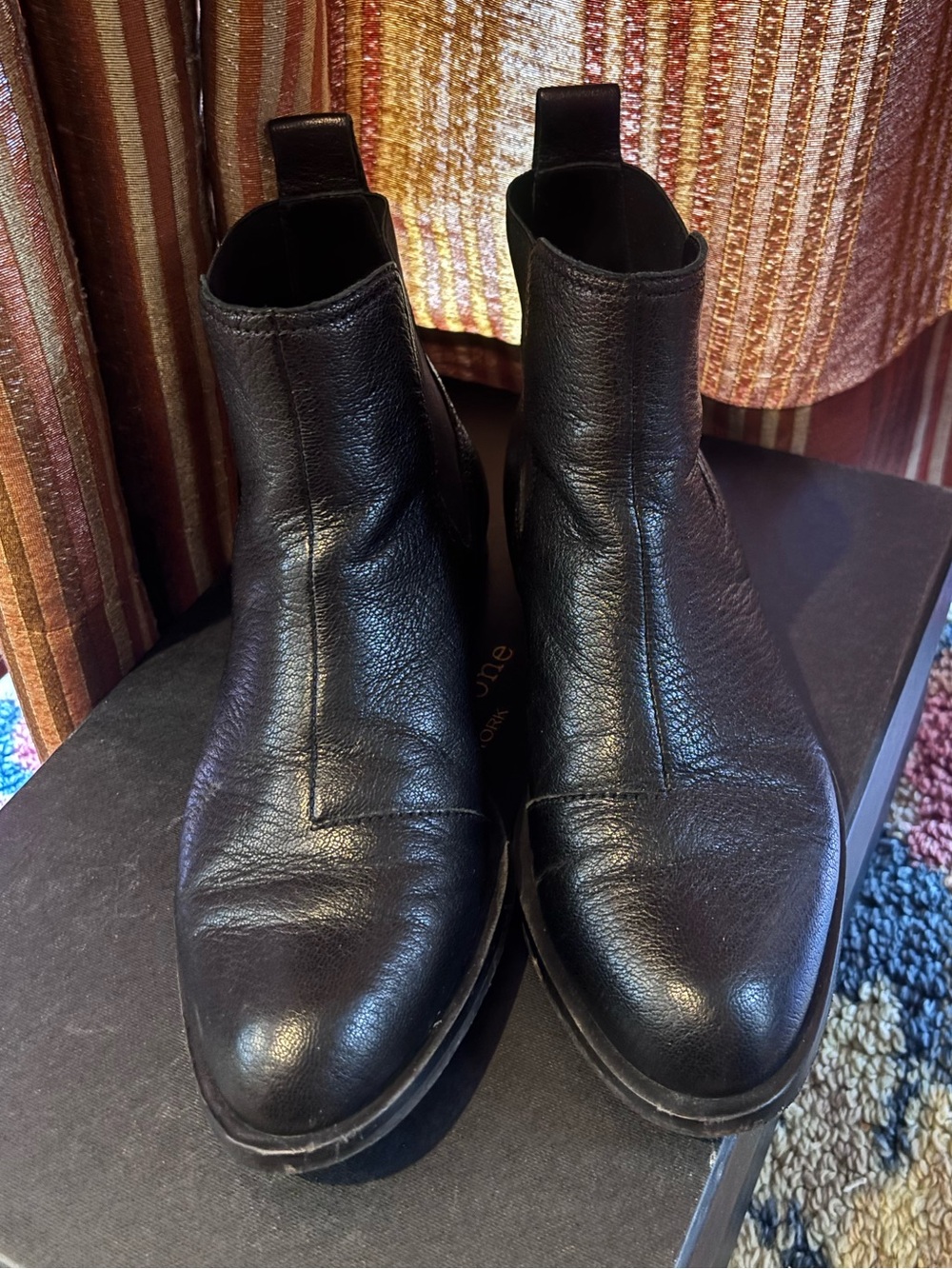 Rag & Bone Black Leather Mason Boots Size 35